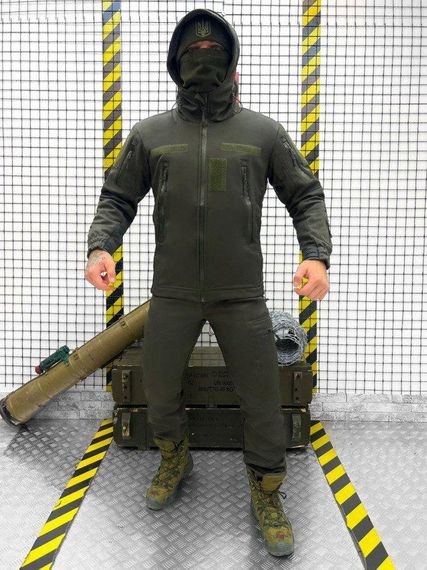 Костюм олива SoftShell софтшел 5в1 ВТ4937 | Зображення 1