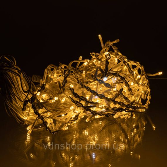 Уличная гирлянда Бахрома 12 м 200 LED белый провод Желтый 12MWY | Зображення 2