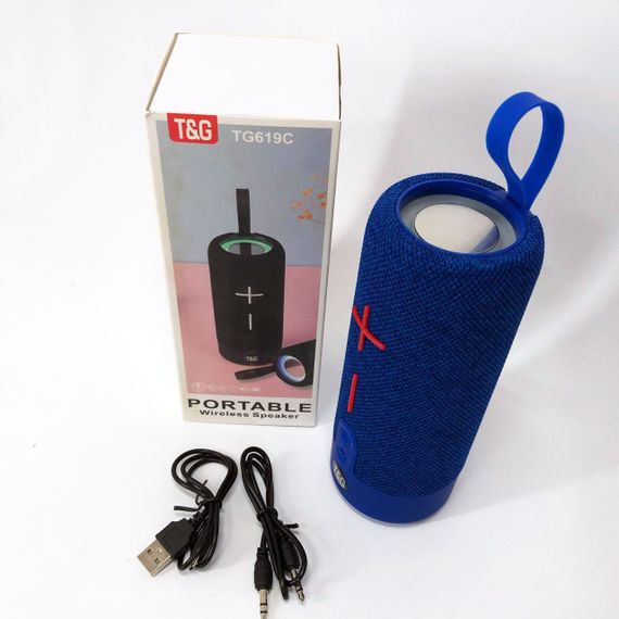 Bluetooth колонка с разноцветной подсветкой со стереозвуком TG619C, Качественная bluetooth колонка JY-57 | Зображення 9