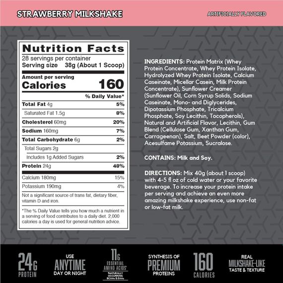 Протеин BSN Syntha-6 Edge 1.06 кг Strawberry Milkshake | Зображення 1