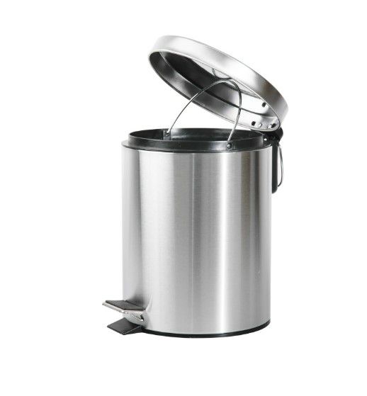 Відро для сміття кругле Zerix Solo-TC0103 SS Color 3 л нержавійка (ZX5895) | Зображення 3