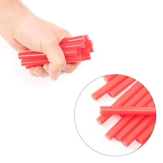 Комплект стрижнів клейових червоних 11,2*100 мм, 12 од. INTERTOOL RT-1041 | Зображення 3