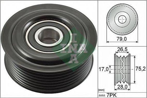 Ролик клинового ременя (Вир-во INA) INA 532060910 на LEXUS IS II седан (GSE2_, ALE2_, USE2_)