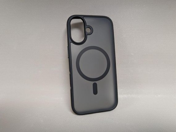 Чохол для iPhone 17 / Айфон 17, Soft Touch, протиударний, MagSafe, чорний