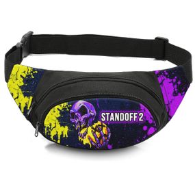 Сумка-бананка дитяча з принтом Standoff 2 поясна сумка для хлопчика (4633)