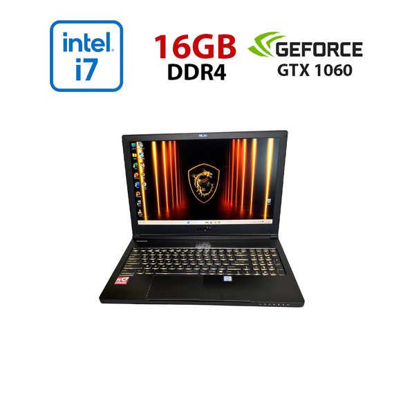 Игровой ноутбук Б-класс MSI GS63 Stealth 8RE / 15.6" (1920x1080) IPS / Intel Core i7-8750H (6 (12) ядер по 2.2 - 4.1 GHz) / 16 GB DDR4 / 512 GB SSD / nVidia GeForce GTX 1060, 6 GB GDDR5, 192-bit / WebCam / Win 11 Pro б/у