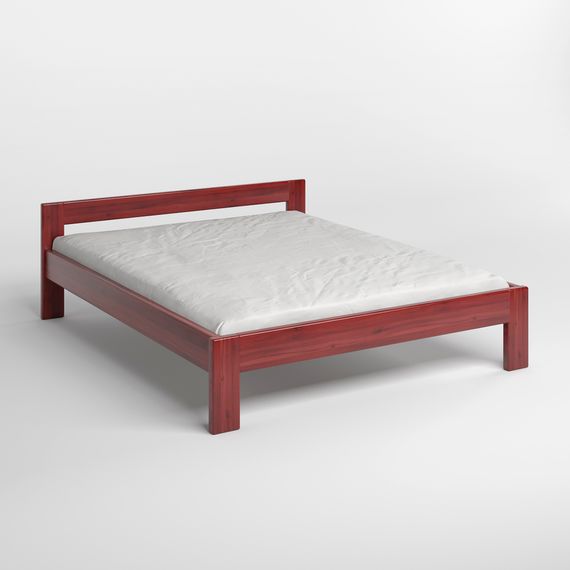 Двоспальне дерев&#039;яне ліжко Mebigrand Делі Махонь 140х190 см (MBG-3839) | Зображення 1