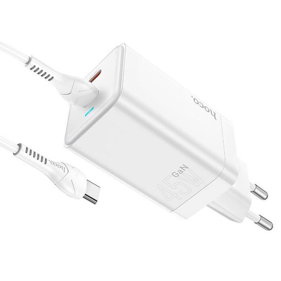 Мережевий зарядний пристрій GaN Hoco N23 Starlight PD45W (33284-01_560) | Зображення 1