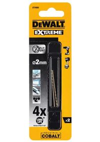 Свердло по металу DeWalt EXTREME INDUSTRIAL COBALT HSS-CO 2 мм 2 шт (DT4900)
