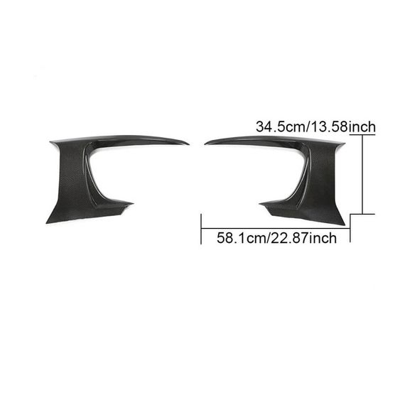 Карбоновые Накладки на Передний Бампер (для Base 2017-2019) для Jaguar F-Type | Зображення 5