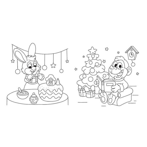 Водная раскаска "Развлечения" 1806008 обычные и водные раскраски | Зображення 2