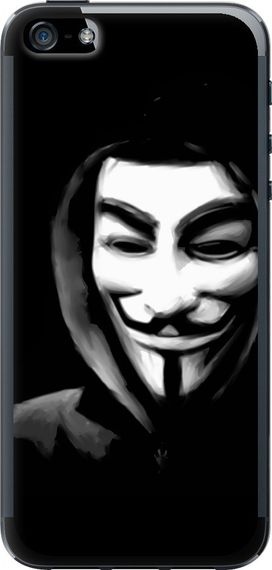 Чехол на iPhone 5s Анонимус "832u-21-17620"