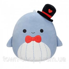 Мягкая игрушка Squishmallows – Синий кит Самир (30 cm)