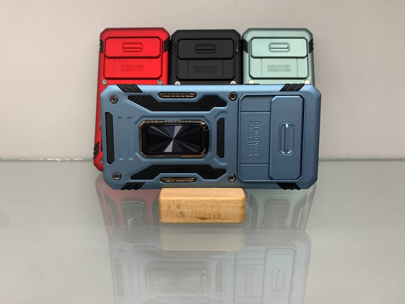 Google Pixel 7A голубий Протиударний Чохол накладка Ring Magnet Camera slide з кільцем