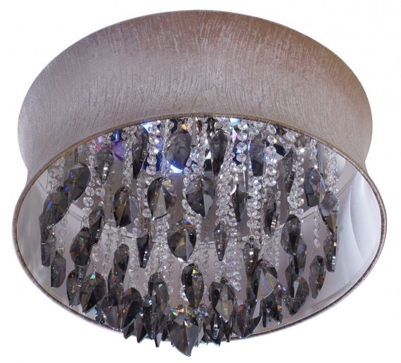 Люстра потолочная галогенная с абажуром G4 20W BG (BR-01253S/9)