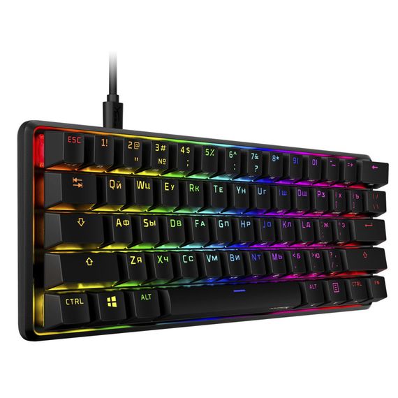 Клавіатура HyperX Alloy Origins 60 Black (4P5N0AA) | Зображення 1