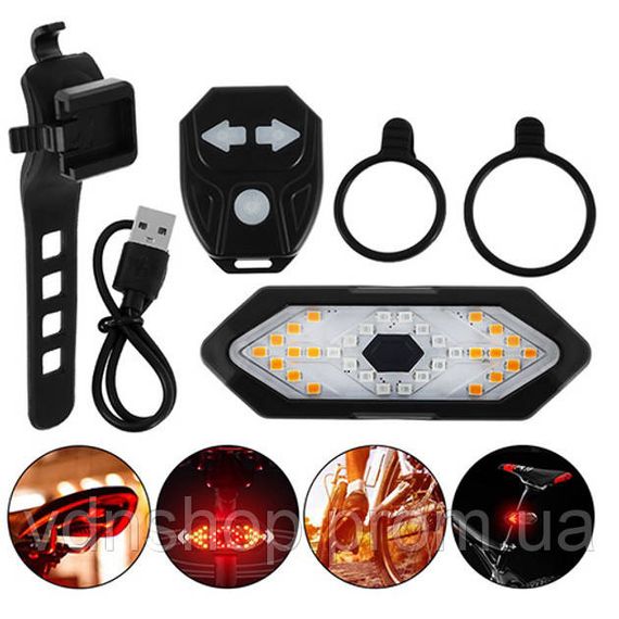 Велосипедний габаритний ліхтар FY-1820, Велоліхтар на багажник Велосипед задній ліхтар лампа RI-94 | Зображення 2