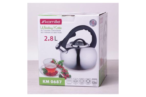 Чайник неіржавкий Kamille — 2,8 л 0687 | Зображення 1