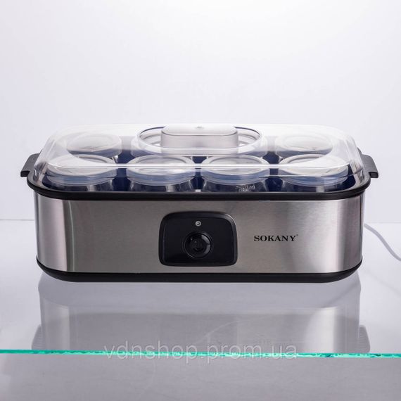 Йогуртница электрическая на 8 баночек по 180 (мл) 20 Вт SK-08109 | Зображення 2