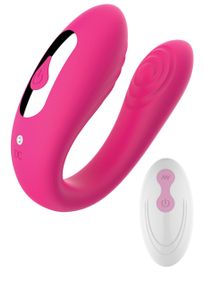 Вібратор для пар Massager Dual Vibrator USB 5 Functions / Remote Control Sex Aura