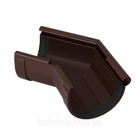 Угол желоба наружный 135°. 130/100 Водосточные системы Rainway (Ренвей). коричневый