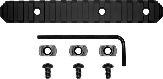 Планка GrovTec для M-LOK на 15 слотів. Weaver/Picatinny