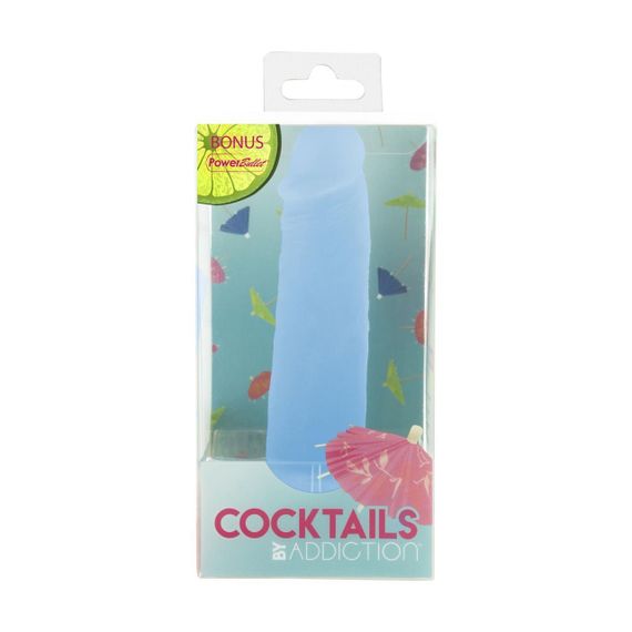Фалоімітатор на присосці Cocktails by Addiction – Blue Lagoon (м'ята упаковка!!!) Sex Aura | Зображення 5