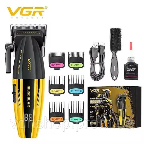 Акумуляторна машинка для стрижки VGR V-285 з насадками | Зображення 4