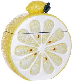 Банка керамічна "Lemon" 900мл, для сипучих продуктів, Стиглий лимон