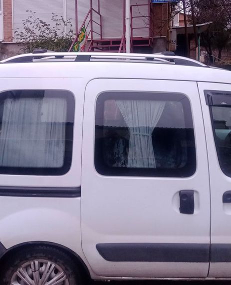 Перемички на рейлінги під ключ (2 шт) Чорний для Renault Kangoo 1998-2008 рр | Зображення 3