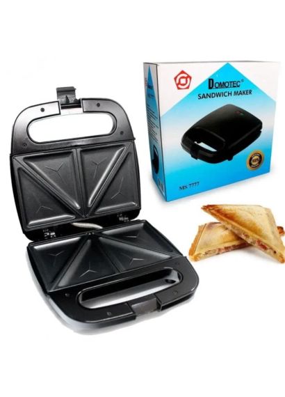 Сендвічниця Domotec MS 7777 з антипригарним покриттям 750W 220-240V 50/60Hz | Зображення 3