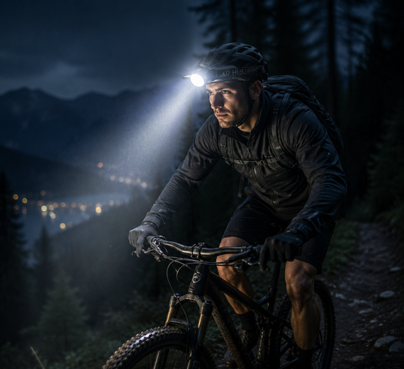 Налобный Фонарик M 10 pro / Мощный LED-светодиодный фонарь / Фонарик с зарядкой от Type-C | Зображення 2