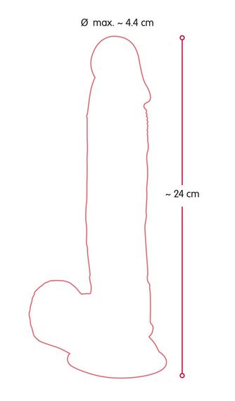 Фалоімітатор з мошонкою - Nature Skin Medium Bendable Dildo Sex Aura | Зображення 8