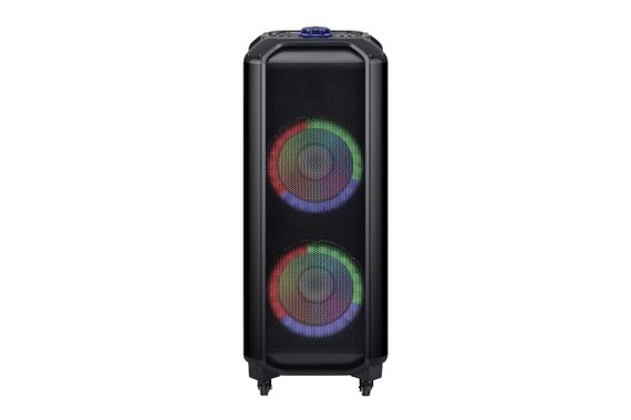 Акумуляторна акустична система XPRO HS-TD1010 колонка валіза 300Вт USB, SD, FM радіо, Bluetooth, 2 радіомікрофони, ДУ (MER-15696) | Зображення 2