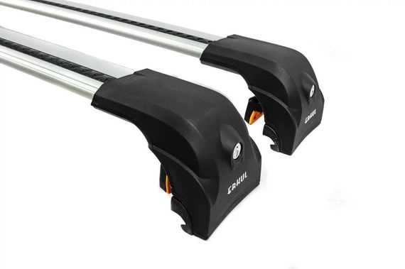 Багажник (поперечини) на інтегровані рейлінги Ecem V2 120 см (2 шт) Чорний для Cadillac Escalade 2020- рр | Зображення 8