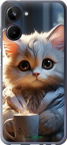 Чохол на Realme 10 Білий кіт "5646u-2946-2448"