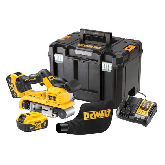 Шлифмашина ленточная аккумуляторная бесщёточная 75х533 мм DeWALT DCW220P2 | Зображення 7