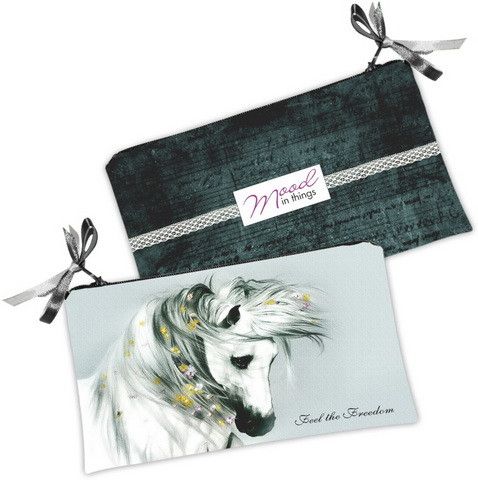 Косметичка жіноча Белая лошадь 20х12 см (K_KA020)