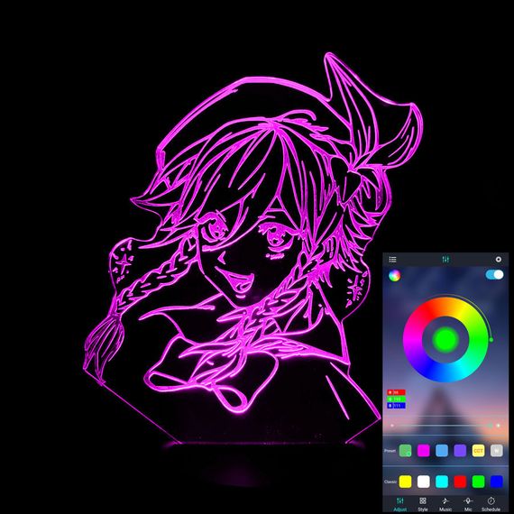 Акриловый светильник-ночник управление с телефона Венти 2 tty-n001688