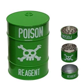 Металлический Гриндер Для Табака И Специй «Poison Barrel Grinder Green»