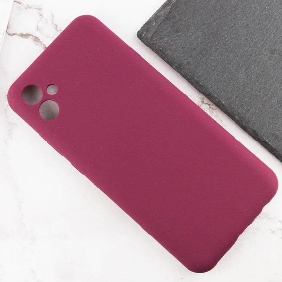 Чохол Silicone Cover Lakshmi Full Camera (AAA) для Samsung Galaxy A07 Бордовий / Plum | Зображення 4