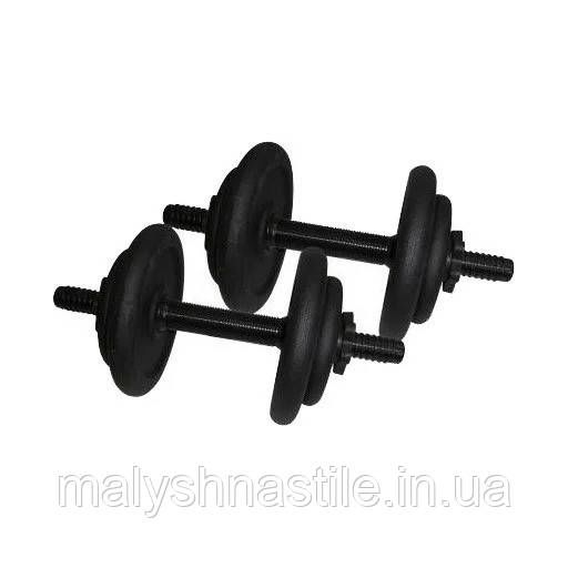 Гантели наборные литые 2 шт по 8,5 кг NE-300-GP009-2