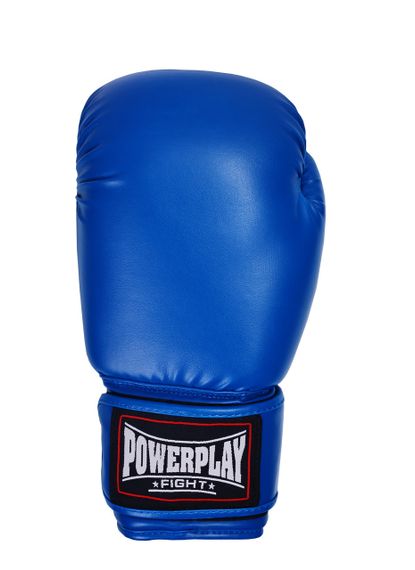 Боксерські рукавиці PowerPlay 3004 Classic Сині 12 унцій | Зображення 1