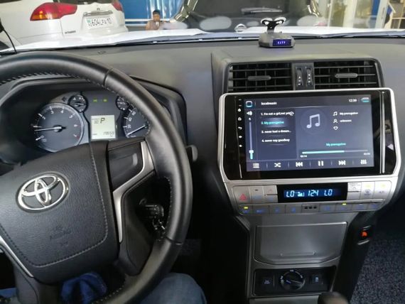 Автомагнітола штатна Toyota Prado 2018 Android 10.1 (4/32) чорний (Toyota Prado 2018_8360) | Зображення 2