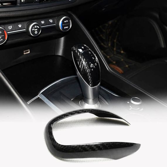 Накладка на Ручку КПП (Dry Carbon) для Alfa Romeo Giulia 2016-2022 гг