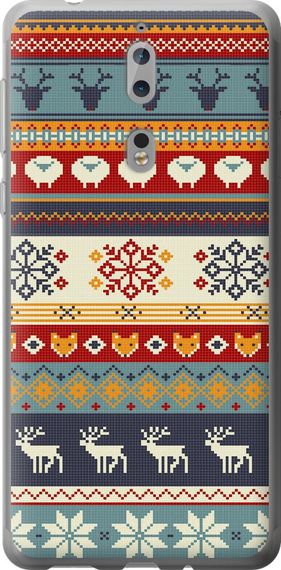 Чехол на Nokia 8 Рождественский орнамент "3303u-1115-17620"