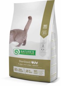Корм Nature's Protection Sterilised сухой для стерилизованных кошек и кошек 2 кг