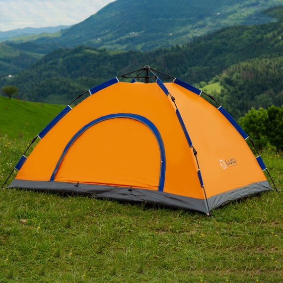 Намет автоматичний на 2 осіб 200*150*110 см, помаранчевий | Зображення 1
