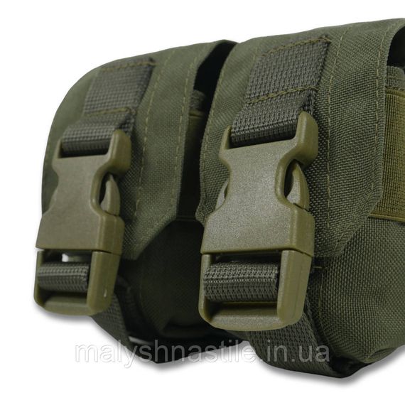 Тактичний підсумок під 2 гранати Kiborg GU Double Mag Pouch Khaki | Зображення 3