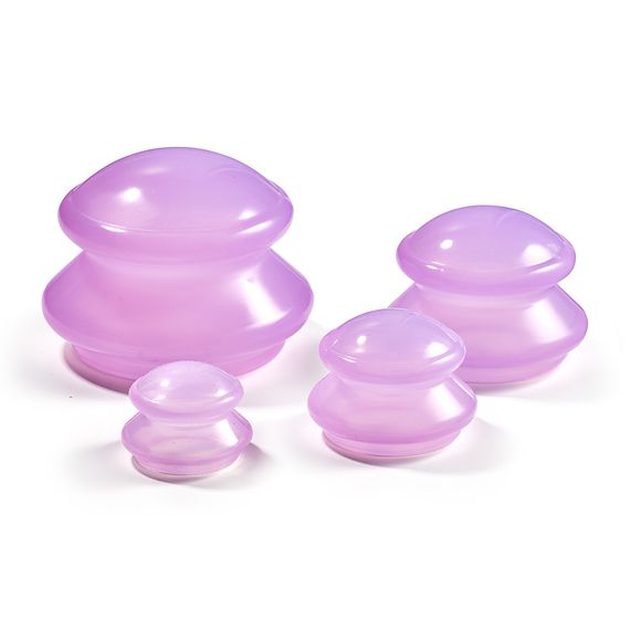 Вакуумні масажні банки 4FIZJO силіконові для тіла (китайські/атницелюлітні банки) 4 шт 4FJ0235 (P-5907739312334) | Зображення 3